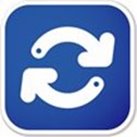 blue and white page refresh icon